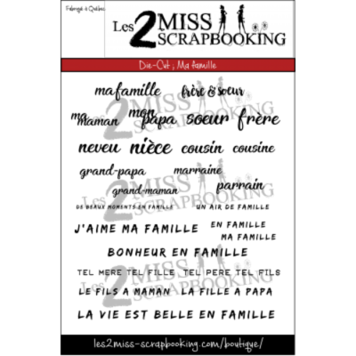 Les 2 Miss scrapbooking - Éphéméra «Kit Ma...