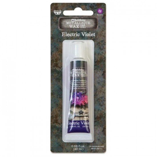 Finnabair - Art Alchemy cire brillante antique  couleur «Electric Violet»