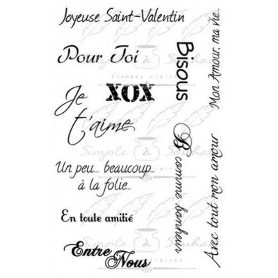  Simple à souhait - Estampes «Saint-Valentin»