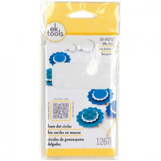 EK Tools 3D Dots Foam Dot 1/8