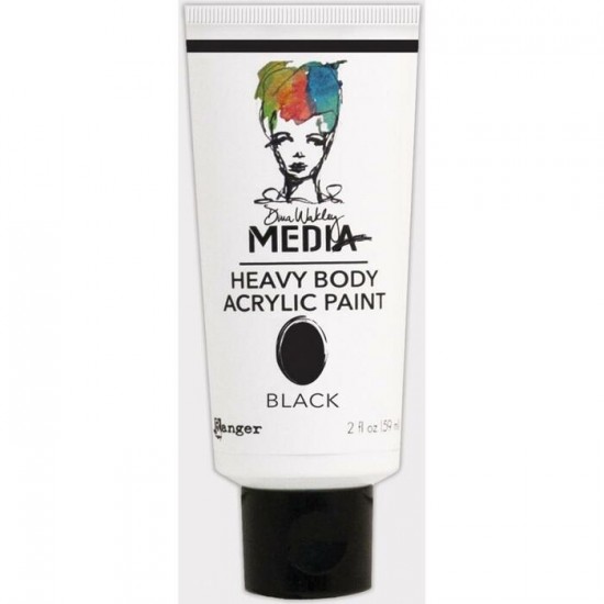 Ranger - Peinture acrylique  Heavy Body de Dina Wakley  «noir» 2oz