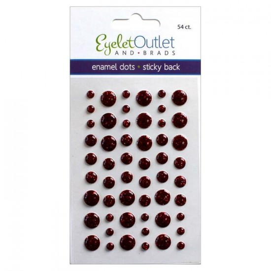 Eyelet outlet -  Enamel Dots autocollant «Glitter...