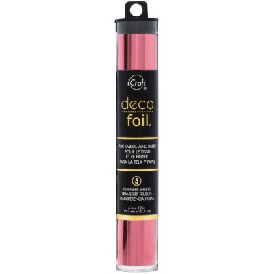 Icraft - Deco foil transfert sheets couleur «Pink...
