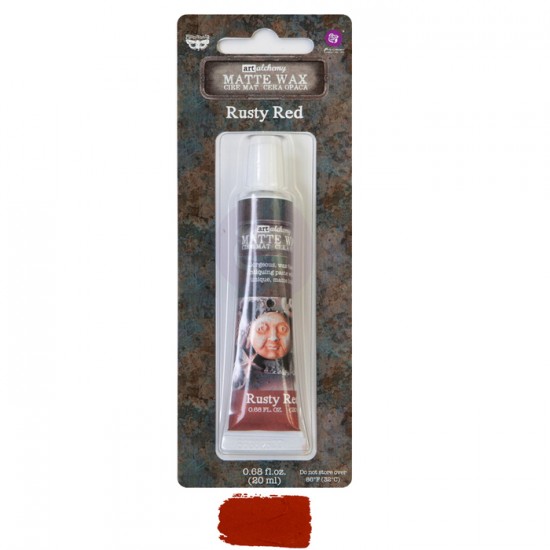 Finnabair - Art Alchemy cire mat couleur «Rusty Red» .68oz