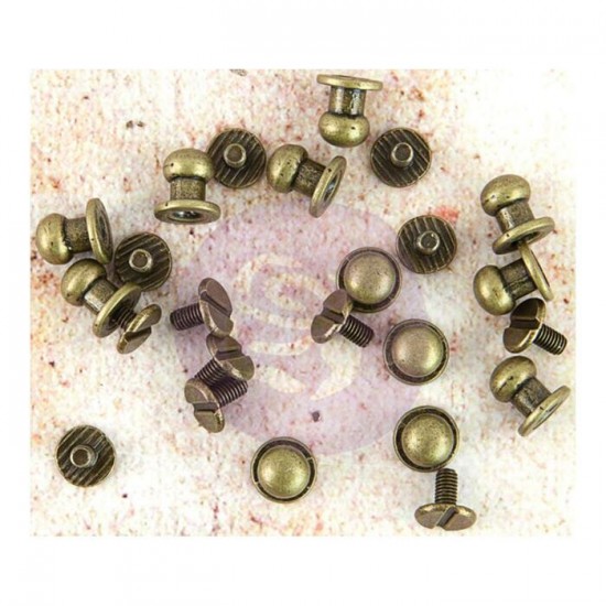 Prima - Embellissement «Metal Knobs» paquet de...