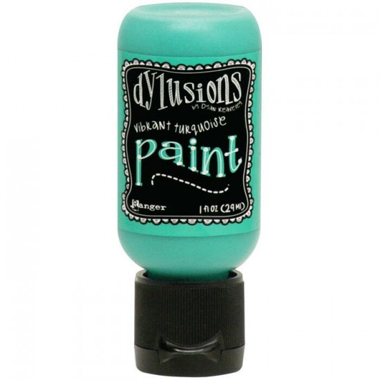 Dylusions - Peinture acrylique «Vibrant Turquoise» 1oz