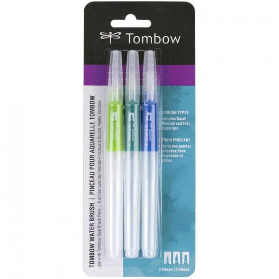 Tombow - Pinceaux pour aquarelle 3 / paquet