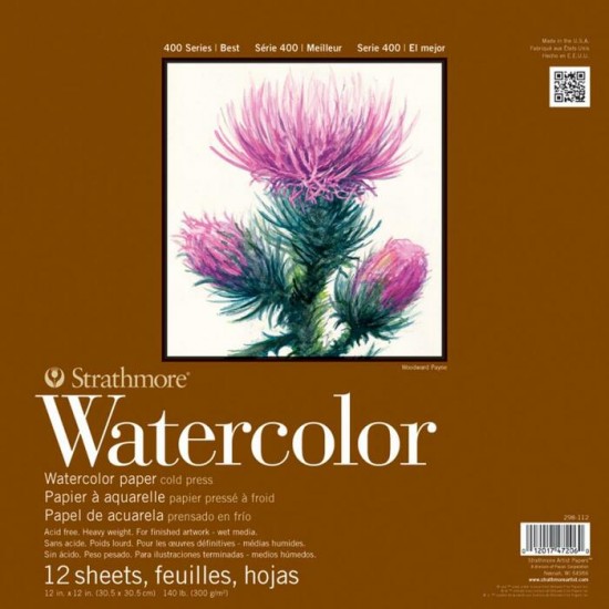 Strathmore - Watercolor Paper Pad 12"X12"