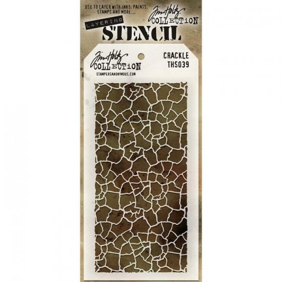 Tim Holtz - Layered Stencil «Crackle» 4.125