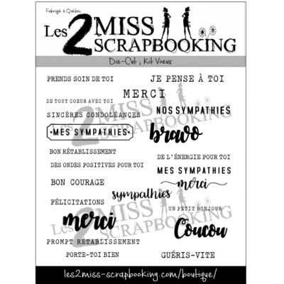 Les 2 Miss scrapbooking - Éphéméra «Kit Bébé...