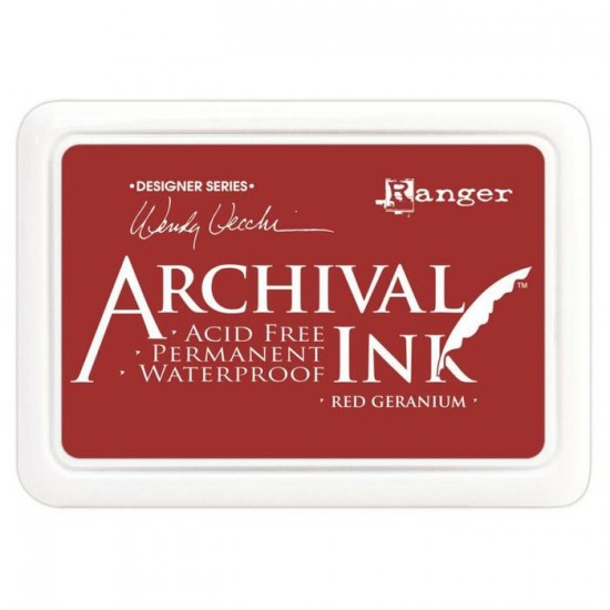 Ranger - Archival Ink pad couleur «Red Geranium»