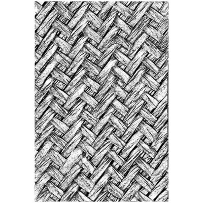 Sizzix - Plaques à embosser 3D de Tim Holtz «Intertwined» 4" x 6"