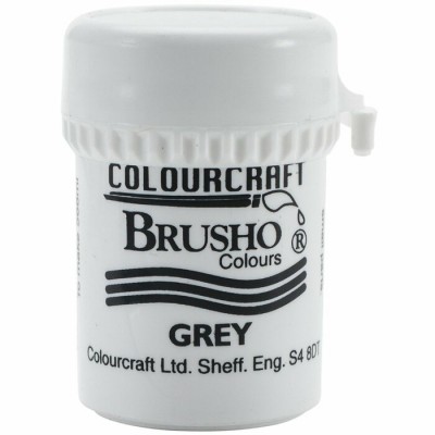 Colorfin - Brusho Crystal Colour 15g couleur «Grey»