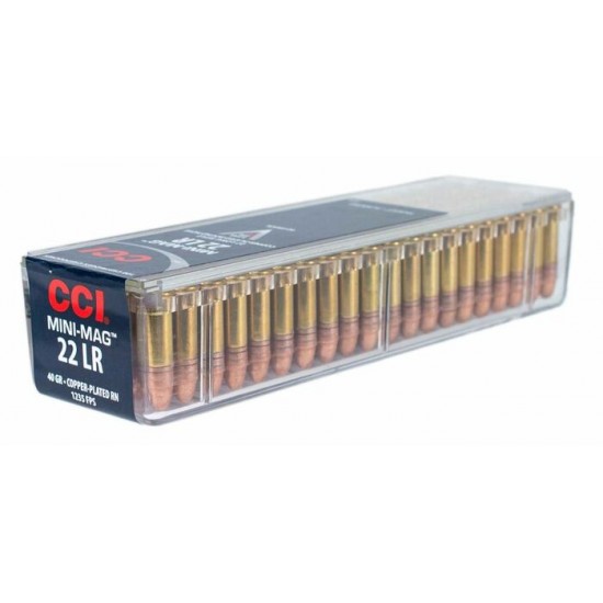 22LR CCI Mini Mag Copper-Plated Round Nose 40GR