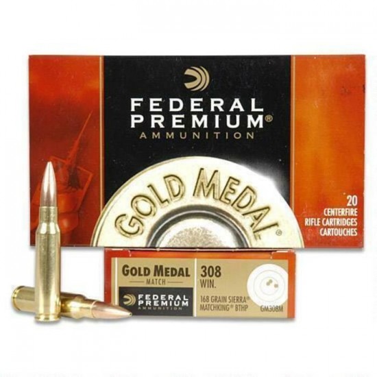 Federal 308 win 168gr sierra matchmaking bthp goldmetal gm308m