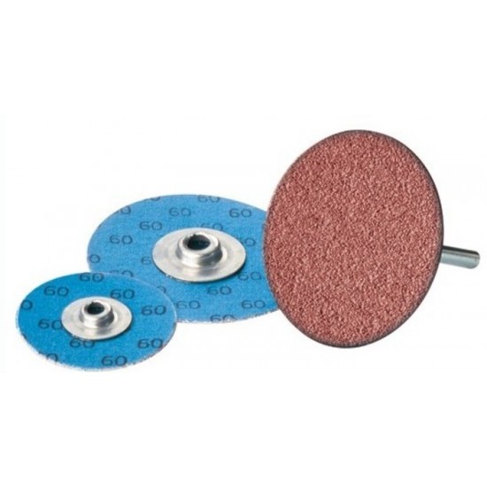 2"-100 Grit - Aluminum Oxide - Coated Abrasive - Roll-On - Quick Change Disc (Boîte de 50)