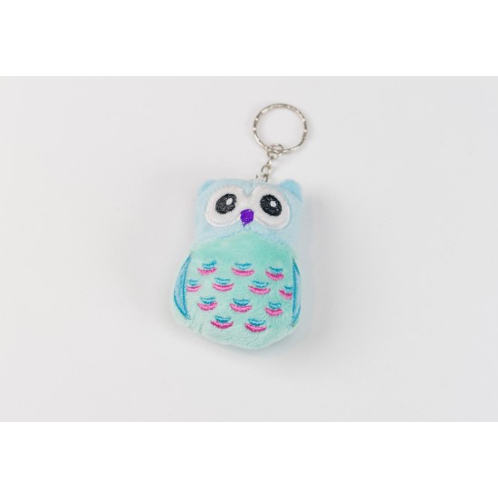 Mini Porte Clés Hibou Aqua