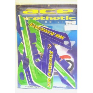 Autocollant graphique de réservoir Kawasaki KX...