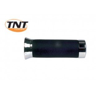 Poignée de guidon TNT mousse chrome/noir