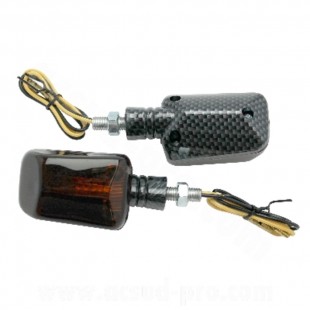 Clignotant TNT universel carbone/fumé