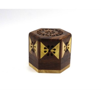 Porte-encens en bois pour encens (deux tons)