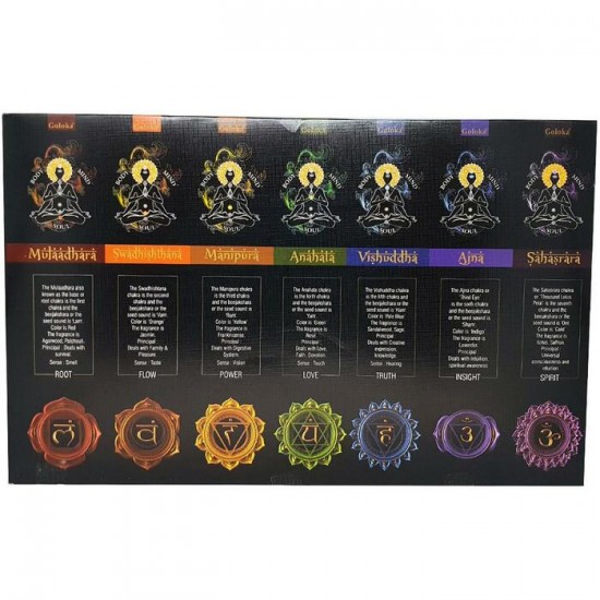 Ensemble cadeau Goloka Chakras 7 en 1