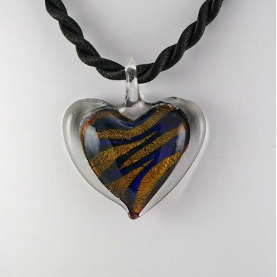 Pendentif en verre style Murano