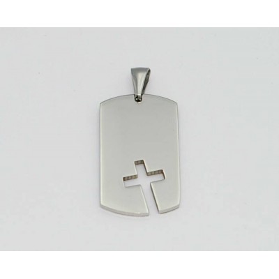 Dog tag avec croix