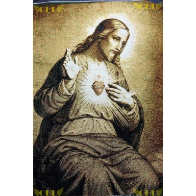 Tapisserie : Sacré-Coeur de Jésus (gravure)
