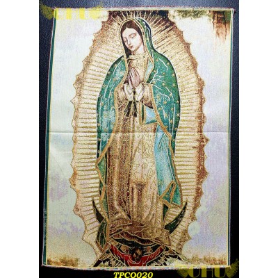 Tapisserie : Notre Dame de Guadalupe en fil d'or