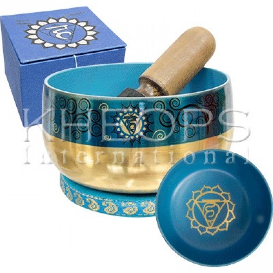 BOL CHANTANT CHAKRA – GORGE – BLEU – 5″...