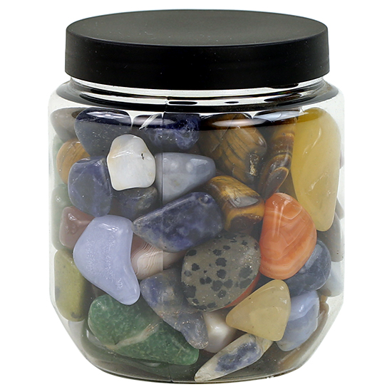 (1PCS) Tumblestones mix South-Africa in tr. jar