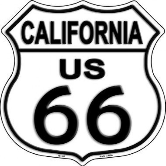 California Route 66 Highway Shield  Metal Sign HS-102