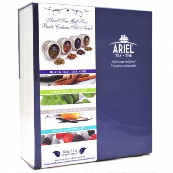 COFFRET CADEAU THÉ ARIEL EN FEUILLES