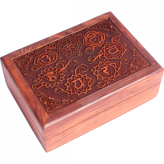 Tarot box 7 chakras engraved