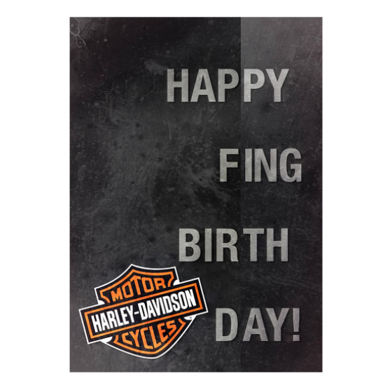 Harley-Davidson® Happy F-ing Birthday Card 