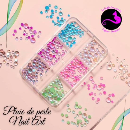 Pluie de perle Nail Art 