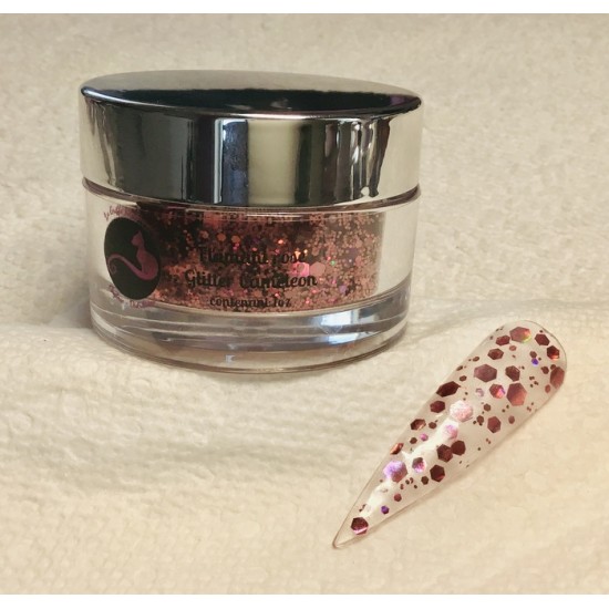 Glitter cameleon Flamant Rose