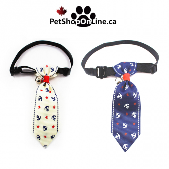 Cravate pour chien ou chat - Style Marin