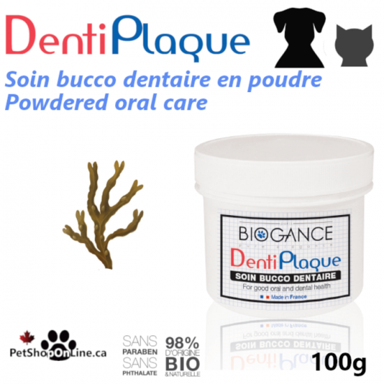 DentiPlaque - soin bucco dentaire en poudre pour chien ou chat