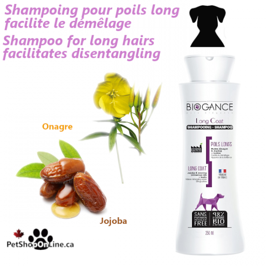 Shampoing pour poils long facilite le démêlage par Biogance