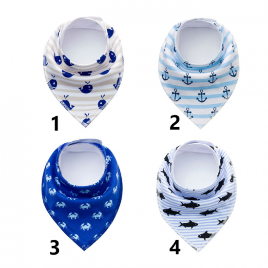 Bandana pour chien à boutons pression - Collection Marine