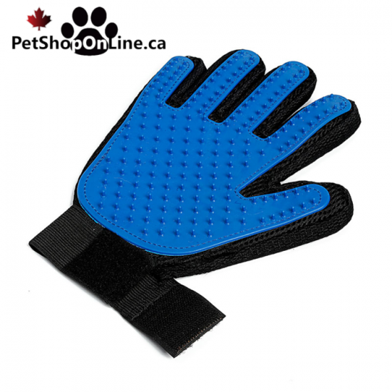 Gant de brossage en tissu et silicone pour chien ou chat