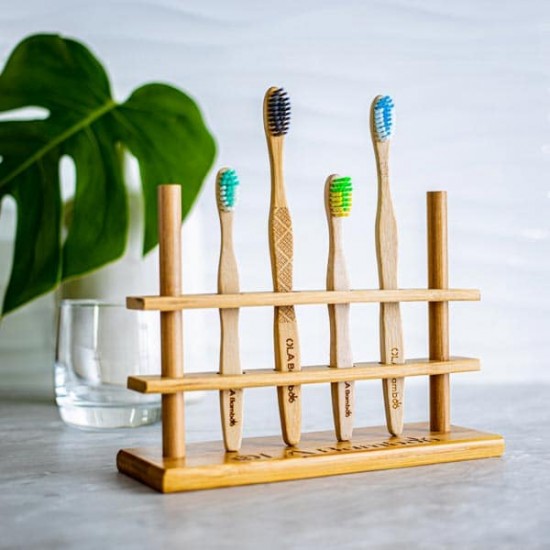 Porte-brosses à dents en bambou - OLA BAMBOO