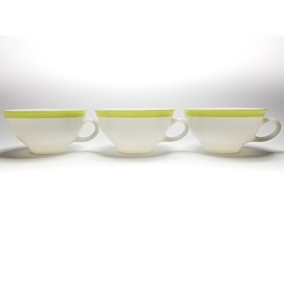 TASSES PYREX AVEC CONTOUR VERT LIME