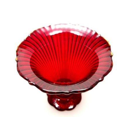 FENTON VASE ÉVASÉ SHEFFIELD RUBY CIRCA 1936