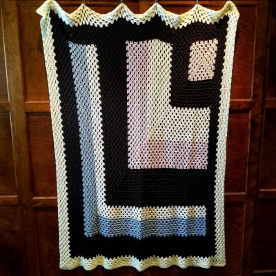 COUVERTURE CROCHETÉE VINTAGE