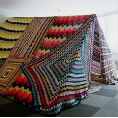 COUVERTURE CROCHETÉE VINTAGE