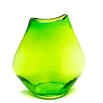 VASE EN VERRE SOUFFLÉ VERT 