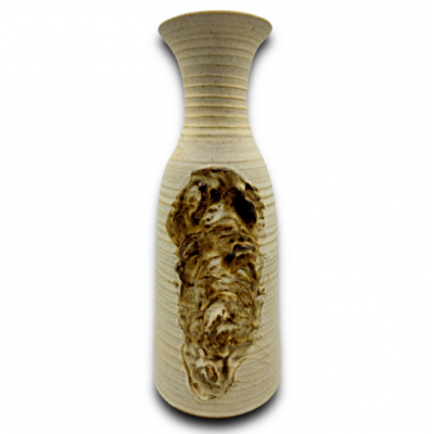VASE DÉCORATIF AVEC UN BAS-RELIEF•STUDIO POTTERY VASE